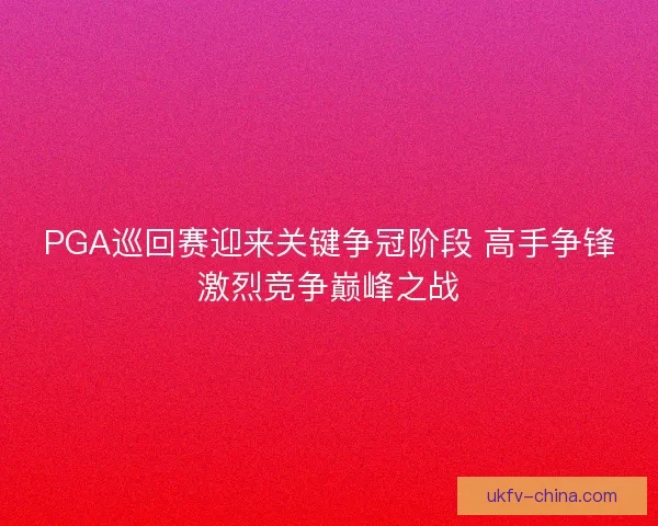 PGA巡回赛迎来关键争冠阶段 高手争锋激烈竞争巅峰之战